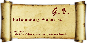 Goldenberg Veronika névjegykártya